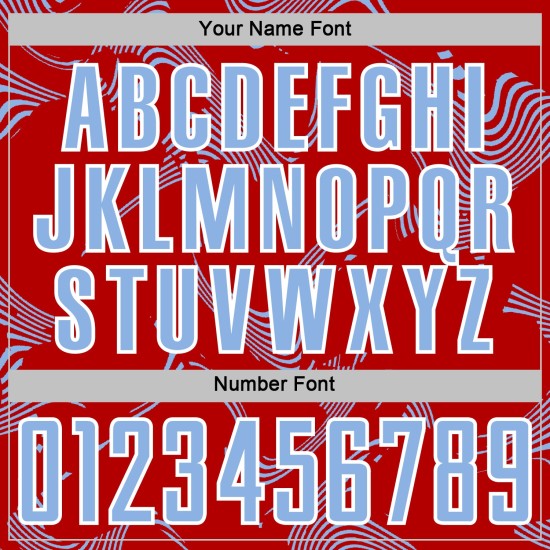 Sublimation Lines Soccer Custom Red Blue-White Uniform Light Sports Jersey Curve