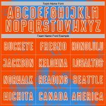 Custom Splatter Soccer Abstract Powder Uniform Jersey Blue Art Grunge Sports Sublimation Orange-White