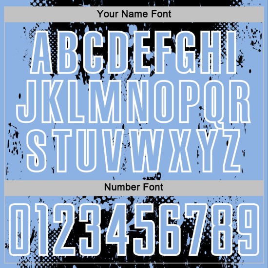 Art Jersey Grunge Sublimation Custom Black Abstract Splatter Sports Soccer Blue-White Uniform Light Art Jersey Grunge Sublimation Custom Black Abstract Splatter Sports Soccer Blue-White Uniform Light