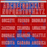 Custom Red-White Soccer Sublimation Grunge Blue Jersey Abstract Thunder Art Sports Splatter Uniform Custom Red-White Soccer Sublimation Grunge Blue Jersey Abstract Thunder Art Sports Splatter Uniform