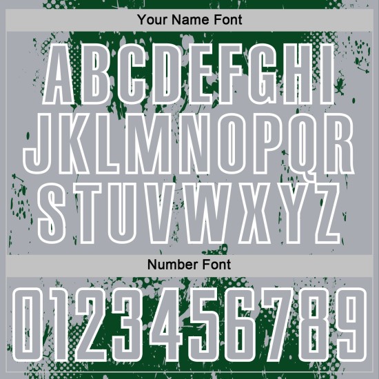 Gray-White Uniform Grunge Jersey Custom Splatter Soccer Green Art Sublimation Abstract Sports Gray-White Uniform Grunge Jersey Custom Splatter Soccer Green Art Sublimation Abstract Sports
