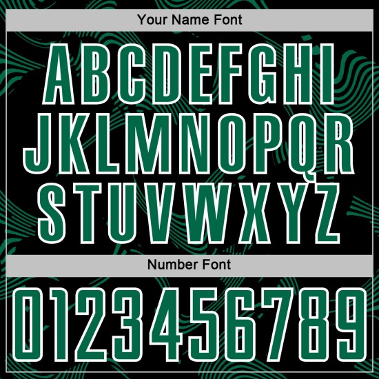 Kelly Uniform Sublimation Soccer Custom Black Curve Sports Lines Jersey Green-White Kelly Uniform Sublimation Soccer Custom Black Curve Sports Lines Jersey Green-White