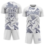 Curve Sports Custom Soccer White Navy Uniform Jersey Lines Sublimation Curve Sports Custom Soccer White Navy Uniform Jersey Lines Sublimation