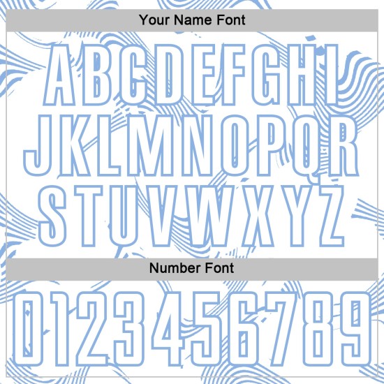 Light Jersey Sublimation Uniform Curve Sports Soccer Custom Blue Lines White