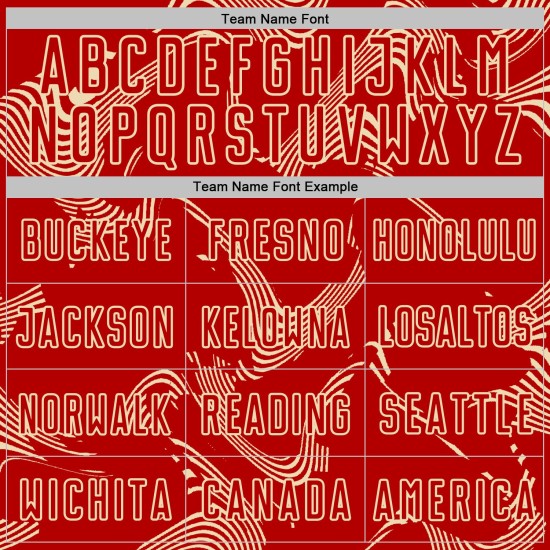 Cream Curve Red Lines Soccer Sublimation Uniform Sports Custom Jersey