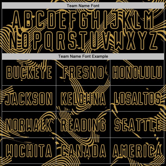 Old Custom Jersey Black Soccer Lines Sublimation Curve Uniform Gold Sports