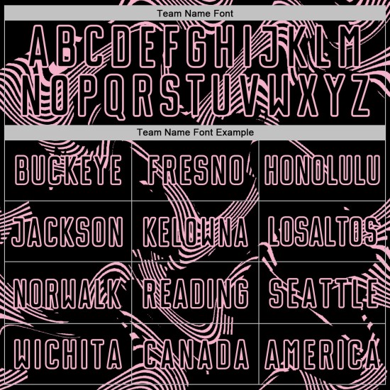 Sports Sublimation Uniform Soccer Black Jersey Pink Light Custom Curve Lines