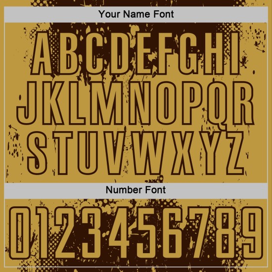 Gold Brown Old Soccer Abstract Art Sports Jersey Grunge Uniform Sublimation Custom Splatter Gold Brown Old Soccer Abstract Art Sports Jersey Grunge Uniform Sublimation Custom Splatter