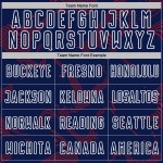 Crimson-White Sports Uniform Jersey Navy Soccer Sublimation Lines Custom Curve