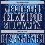 Sublimation Blue Navy-White Art Jersey Uniform Custom Abstract Splatter Soccer Sports Grunge Powder