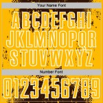 Gold-White Uniform Custom Soccer Jersey Art Abstract Brown Sports Splatter Grunge Sublimation