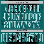 Soccer Sublimation Jersey Grunge Sports Black Splatter Custom Teal-White Uniform Abstract Art Soccer Sublimation Jersey Grunge Sports Black Splatter Custom Teal-White Uniform Abstract Art