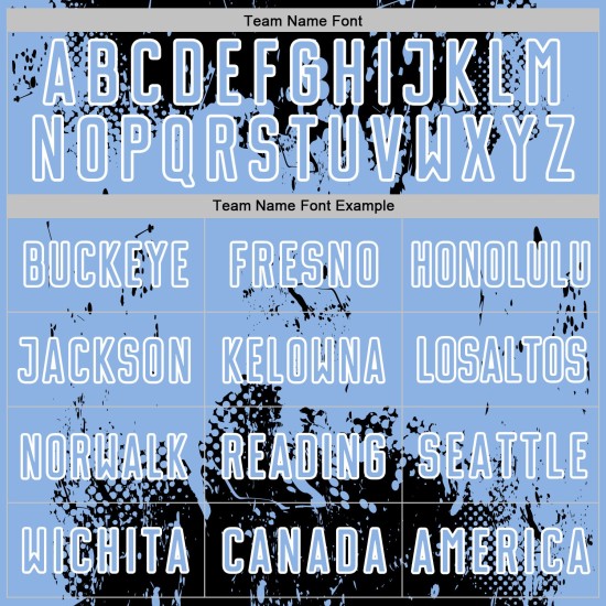 Art Jersey Grunge Sublimation Custom Black Abstract Splatter Sports Soccer Blue-White Uniform Light Art Jersey Grunge Sublimation Custom Black Abstract Splatter Sports Soccer Blue-White Uniform Light