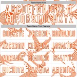 Lines Sports Soccer Custom Jersey Uniform Curve White Sublimation Orange