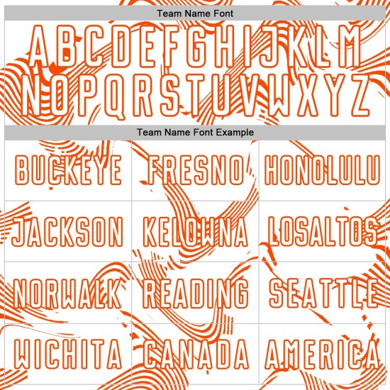 Lines Sports Soccer Custom Jersey Uniform Curve White Sublimation Orange