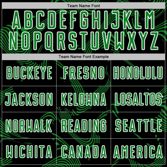 Jersey Sports Grass Custom Black Soccer Curve Lines Green-White Uniform Sublimation Jersey Sports Grass Custom Black Soccer Curve Lines Green-White Uniform Sublimation