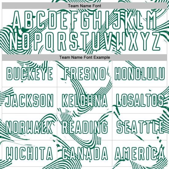 Sublimation Green Jersey Kelly Sports Custom Uniform Soccer Curve Lines White