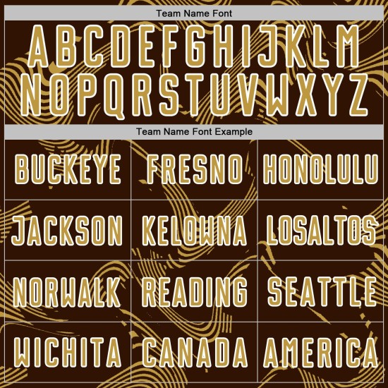 Sublimation Soccer Uniform Gold-White Old Custom Brown Lines Sports Jersey Curve Sublimation Soccer Uniform Gold-White Old Custom Brown Lines Sports Jersey Curve