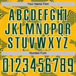 Uniform Lines Sublimation Soccer Curve Jersey Gold Green-White Sports Custom Uniform Lines Sublimation Soccer Curve Jersey Gold Green-White Sports Custom