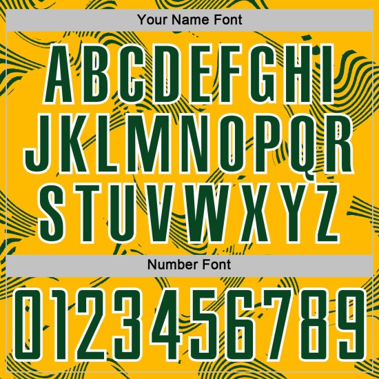 Uniform Lines Sublimation Soccer Curve Jersey Gold Green-White Sports Custom Uniform Lines Sublimation Soccer Curve Jersey Gold Green-White Sports Custom