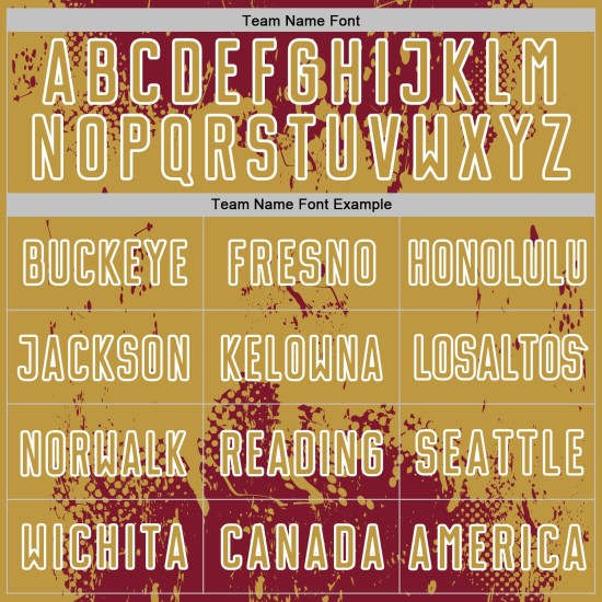 Sports Splatter Crimson Grunge Uniform Jersey Old Abstract Gold-White Sublimation Art Custom Soccer Sports Splatter Crimson Grunge Uniform Jersey Old Abstract Gold-White Sublimation Art Custom Soccer