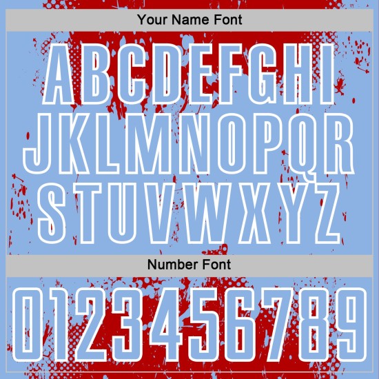 Grunge Splatter Blue-White Soccer Red Custom Abstract Sublimation Uniform Sports Art Jersey Light Grunge Splatter Blue-White Soccer Red Custom Abstract Sublimation Uniform Sports Art Jersey Light