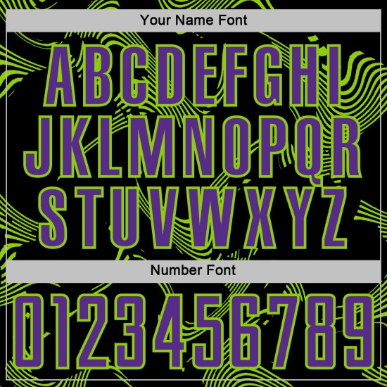 Lines Soccer Custom Jersey Green Uniform Purple-Neon Sublimation Curve Black Sports