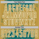 Custom Teal Soccer Uniform Jersey Splatter Art Sports Gold-White Sublimation Abstract Grunge Old