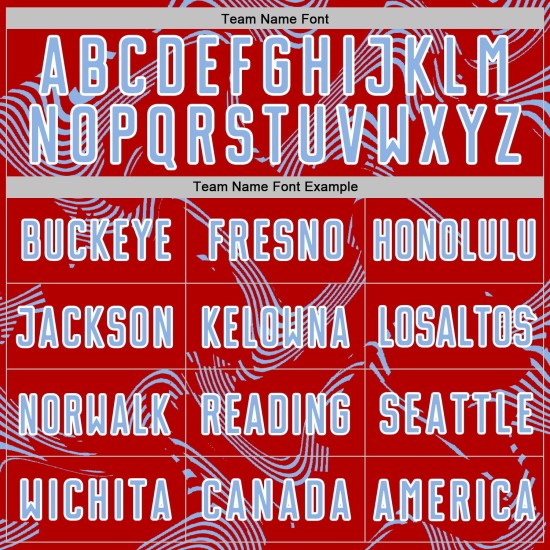 Sublimation Lines Soccer Custom Red Blue-White Uniform Light Sports Jersey Curve