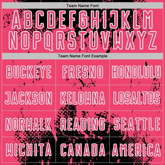 Uniform Abstract Grunge Neon Custom Sublimation Black Art Sports Soccer Jersey Pink-White Splatter