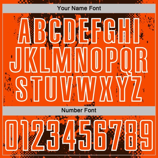 Grunge Jersey Sublimation Art Abstract Custom Sports Orange-White Splatter Brown Uniform Soccer Grunge Jersey Sublimation Art Abstract Custom Sports Orange-White Splatter Brown Uniform Soccer