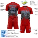 Art Steel Sublimation Grunge Uniform Gray-Light Abstract Custom Red Splatter Jersey Soccer Blue Sports Art Steel Sublimation Grunge Uniform Gray-Light Abstract Custom Red Splatter Jersey Soccer Blue Sports