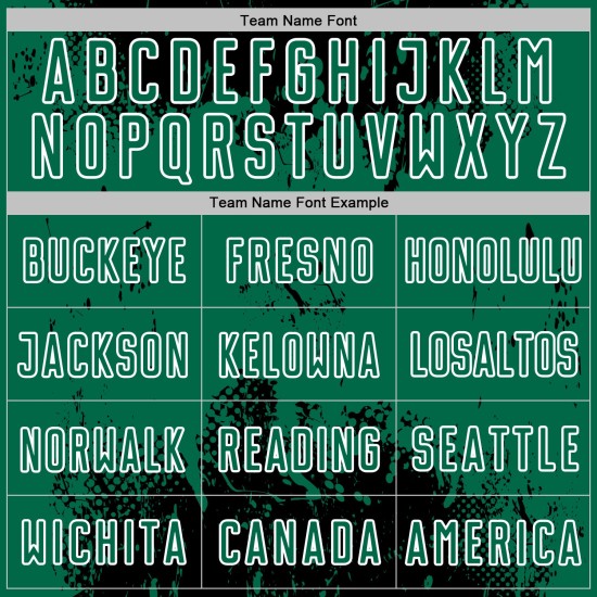 Art Soccer Custom Black Uniform Sublimation Green-White Splatter Kelly Abstract Sports Jersey Grunge Art Soccer Custom Black Uniform Sublimation Green-White Splatter Kelly Abstract Sports Jersey Grunge