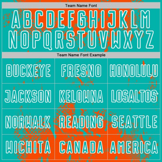 Art Sports Splatter Sublimation Aqua-White Custom Grunge Jersey Uniform Soccer Abstract Orange Art Sports Splatter Sublimation Aqua-White Custom Grunge Jersey Uniform Soccer Abstract Orange