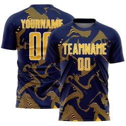 Lines Gold-White Curve Navy Custom Sports Uniform Jersey Soccer Sublimation