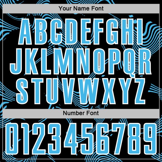 Sports Curve Sublimation Black Custom Sky Jersey Blue-White Lines Uniform Soccer Sports Curve Sublimation Black Custom Sky Jersey Blue-White Lines Uniform Soccer