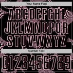 Sports Sublimation Uniform Soccer Black Jersey Pink Light Custom Curve Lines