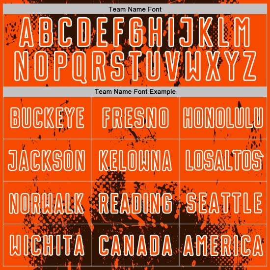Grunge Jersey Sublimation Art Abstract Custom Sports Orange-White Splatter Brown Uniform Soccer Grunge Jersey Sublimation Art Abstract Custom Sports Orange-White Splatter Brown Uniform Soccer