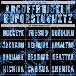 Custom Soccer Lines Sublimation Blue-White Powder Sports Jersey Uniform Curve Black