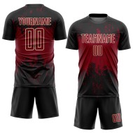 Abstract Crimson-Cream Black Uniform Splatter Grunge Jersey Soccer Custom Art Sports Sublimation Abstract Crimson-Cream Black Uniform Splatter Grunge Jersey Soccer Custom Art Sports Sublimation