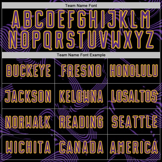 Soccer Uniform Black Custom Lines Sublimation Curve Jersey Purple-Yellow Sports