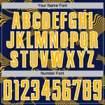 Lines Gold-White Curve Navy Custom Sports Uniform Jersey Soccer Sublimation