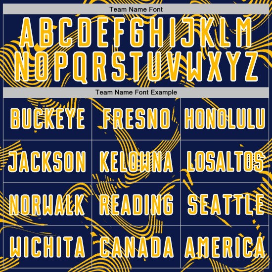 Lines Gold-White Curve Navy Custom Sports Uniform Jersey Soccer Sublimation