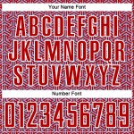 Soccer Jersey Custom Arrow Uniform Blue-White Sublimation Geometric Red Light