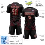 Soccer Crimson-Cream Lines Sports Custom Jersey Black Sublimation Uniform Curve Soccer Crimson-Cream Lines Sports Custom Jersey Black Sublimation Uniform Curve