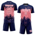 Custom Splatter Art Pink-White Abstract Uniform Jersey Sublimation Sports Medium Soccer Grunge Navy Custom Splatter Art Pink-White Abstract Uniform Jersey Sublimation Sports Medium Soccer Grunge Navy