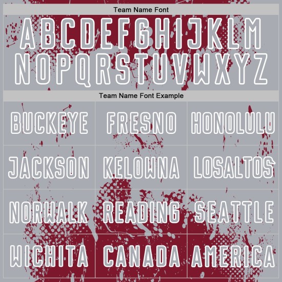 Soccer Sublimation Art Grunge Uniform Sports Splatter Abstract Gray-White Jersey Custom Crimson Soccer Sublimation Art Grunge Uniform Sports Splatter Abstract Gray-White Jersey Custom Crimson