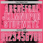 Uniform Abstract Grunge Neon Custom Sublimation Black Art Sports Soccer Jersey Pink-White Splatter