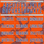 Soccer Curve Uniform Sports Orange Lines Sublimation Custom Jersey Royal-White