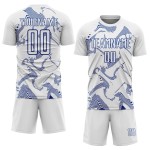Uniform Lines Jersey Sports Royal Curve White Custom Soccer Sublimation Uniform Lines Jersey Sports Royal Curve White Custom Soccer Sublimation